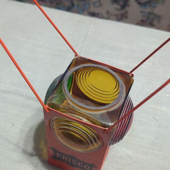 Antique Santa Fe Lamp 4 Way Railroad Train Switch Signal Lantern - Picture 7 of 9